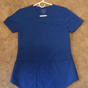 Cherokee size XS blue scrub top
